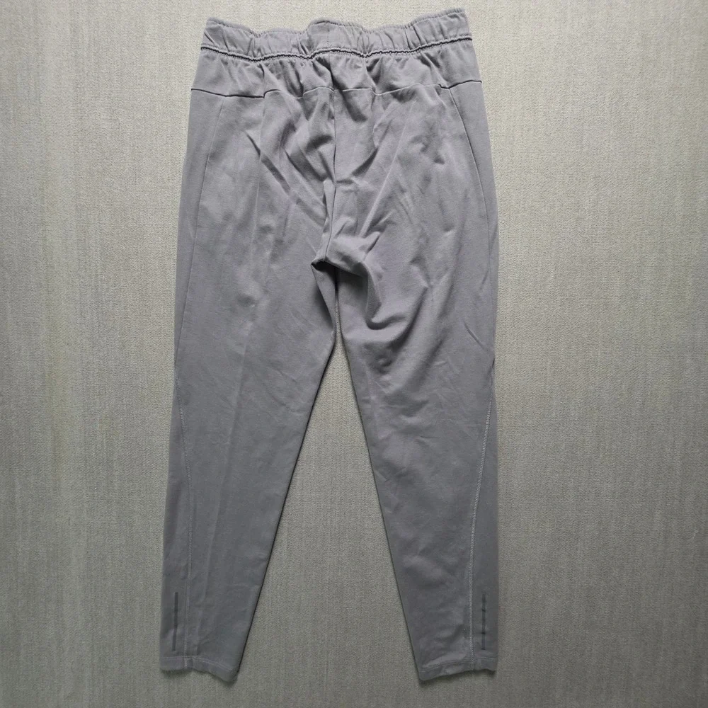Russell Athletic Pants Mens L Grey Zipper Pockets Tapered Joggers